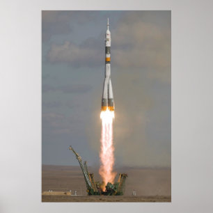 Soyuz TMA-13 Soyuz-FG Expedition 18-lansering Poster