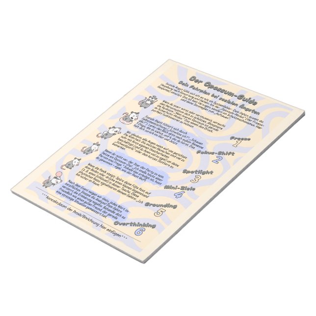 Sozialphobie Handout Psychoedukation Anteckningsblock (Vinklad)