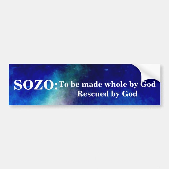 SOZO BUMPER STICKER BILDEKAL (Framsidan)