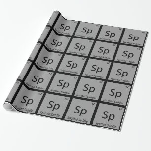 Sp - Fläckig Sadelgång Hästs kemiska element Presentpapper