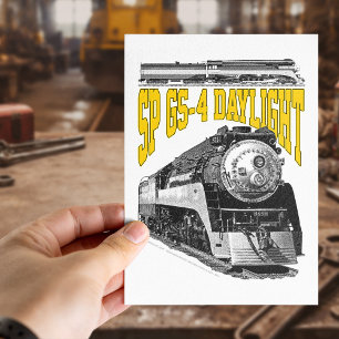 SP GS-4 Ånglok Dagtid 4449 Vykort