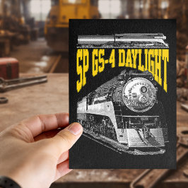 SP GS-4 Dagsljus Ånglok. 4449 Tåg Vykort