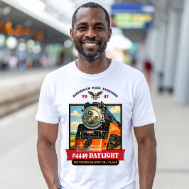 SP GS-4 Daylight 4449 Ånglok Retrotryck T Shirt
