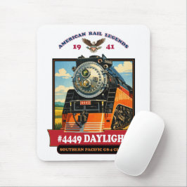 SP GS-4 Daylight 4449 Steam Locomotive Retro Print Musmatta