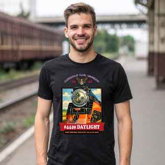 SP GS-4 Daylight Steam Locomotive Vintage Poster T Shirt