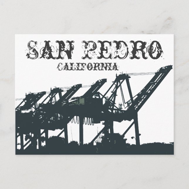 SP Harbor Cranes-vykort Vykort (Framsida)