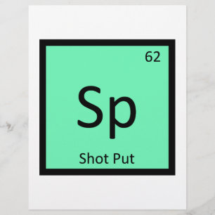 Sp - Kulstötning Friidrott Kemiskt Symbol
