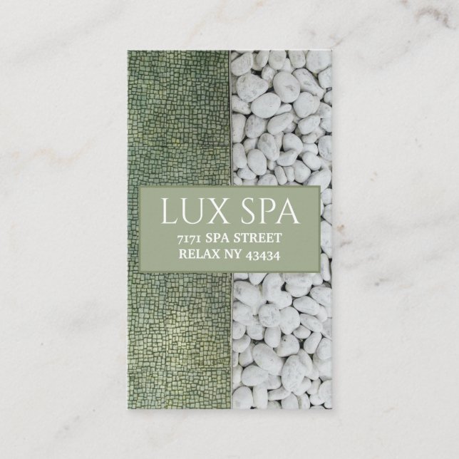 Spa-Affärskort Visitkort (Framsida)