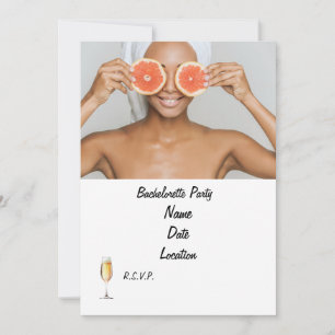 Spa Bachelorette Party-inbjudan Personlig Inbjudningar