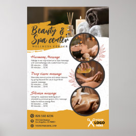 Spa, Beauty Salon, Hälsa Centre Poster