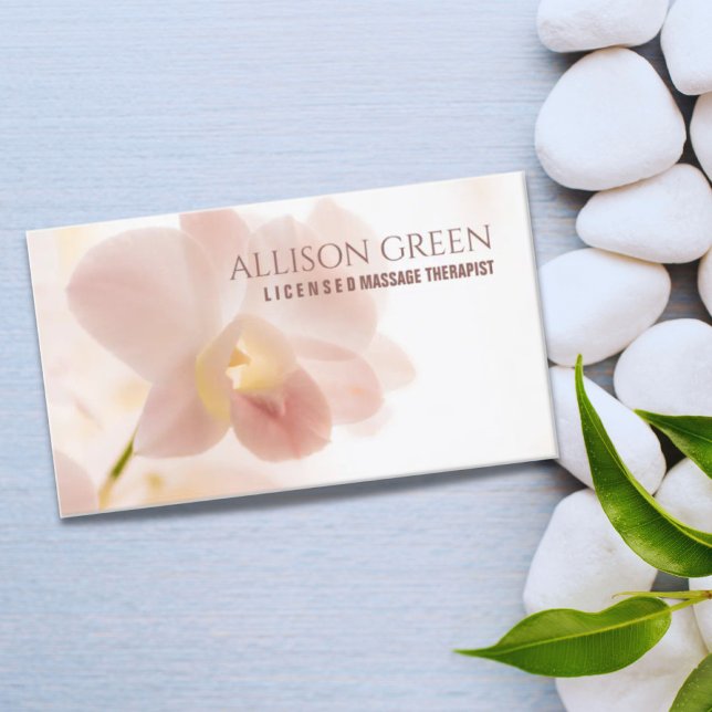 SPA Beauty Salon Massage Therapist Flower Shop Visitkort (Skapare uppladdad)