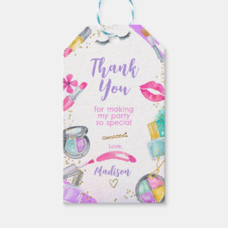 Spa Beauty Salon themed Favor Tags or Gift tags Presentetikett