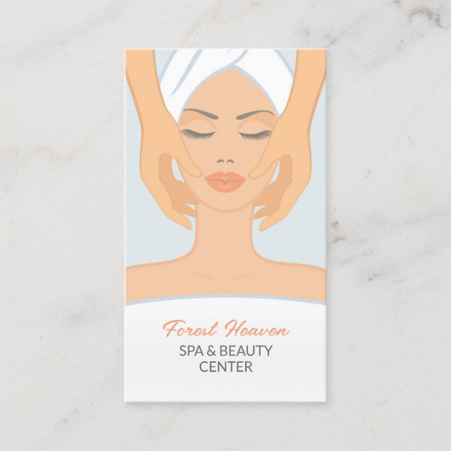 Spa Beauty w/Appointation Card Tidsbeställning Kort (Framsida)
