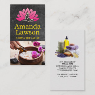 Spa-behandling Aroma Bath Salt and Oils Visitkort