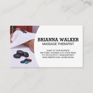 Spa-behandling Massageterapi Visitkort