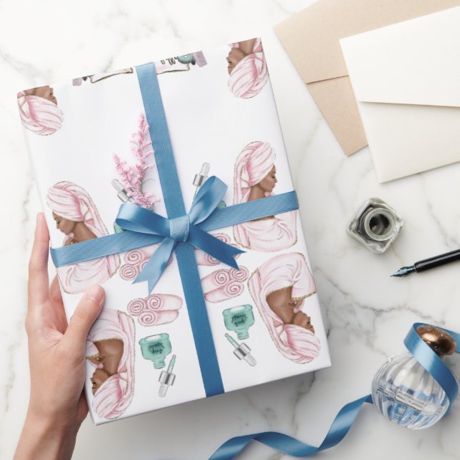 Spa Birthday Sleepover Pamper Födelsedagsfest Presentpapper (Gifting)