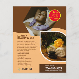 Spa Center-Anpassningsbar Flygblad