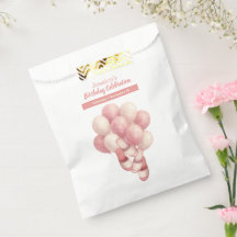 Spa-dag födelsedag, Rosa ballonger Tofflor