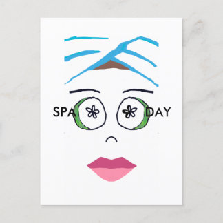 Spa-dags vykort