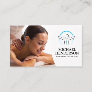 Spa Day Bakmassage Visitkort