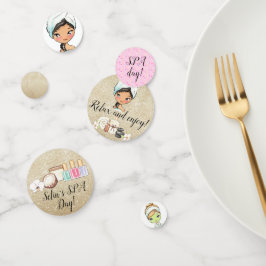 Spa Day Bord Confetti party