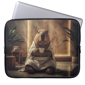 Spa Day Capybara Coffee Break Laptop Fodral