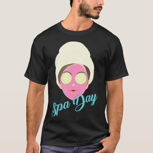 Spa Day Coola Relaxage Massage Therapy Funny Girl T Shirt (Framsida)
