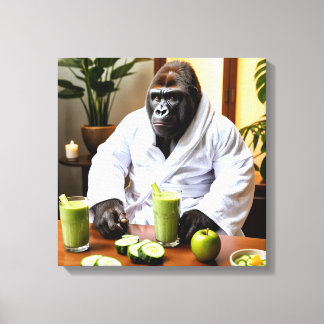 Spa Day Gorilla Canvastryck