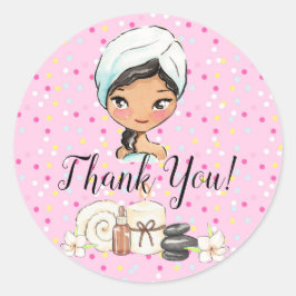 Spa Day märkre-dekal Runt Klistermärke