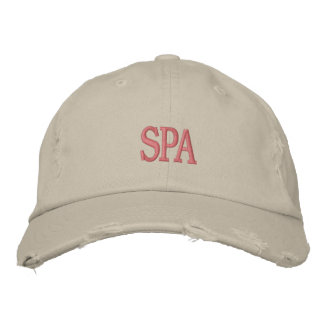 SPA Distress Chino Twill Cap Broderad Keps