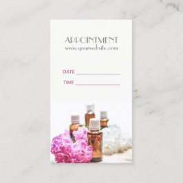 SPA Essential Oil Massage AromaTherapi Möte Tidsbeställning Kort
