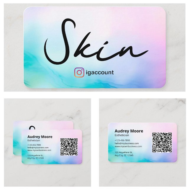 Spa Estetiker Visitkort (Salon Spa Esthetician Business Card
)