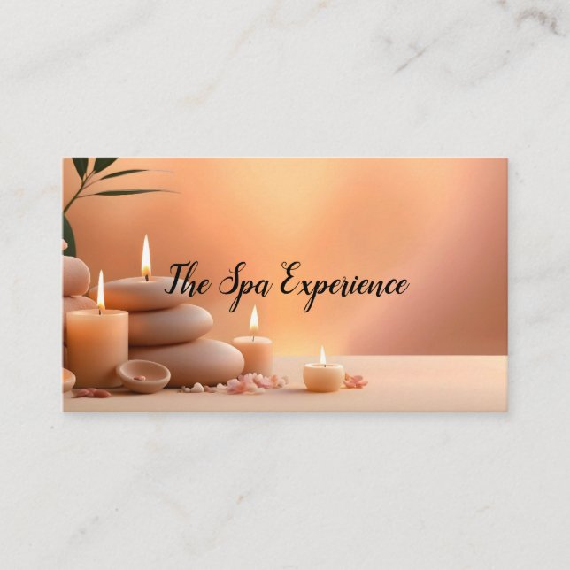 SPA EXPERIENCE BUSINESS CARD VISITKORT (Framsida)