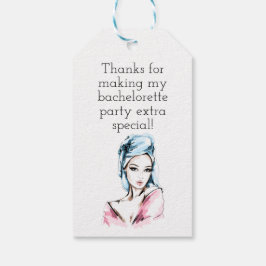 Spa-fest för möhippan presentetikett