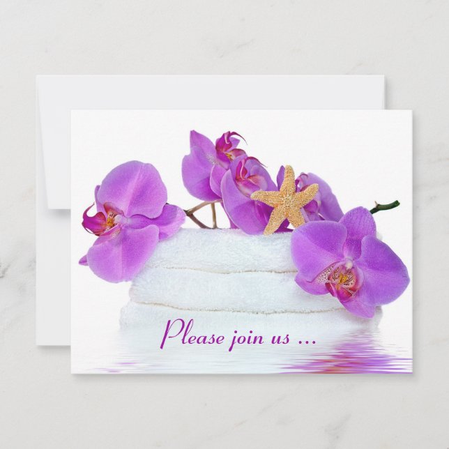 Spa-Födelsedagsfest Inbjudningar (Framsida)