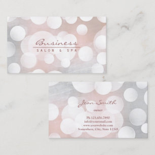 Spa för salong för skönhet för silver för visitkort