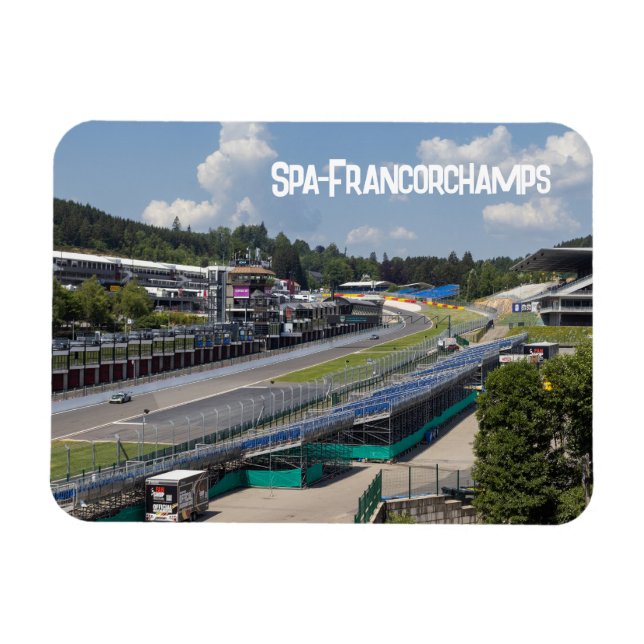 Spa-Francorchamps racerbana, Belgien Magnet (Horisontell)