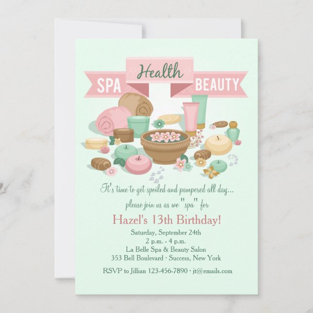 SpA Health Beauty-inbjudan Inbjudningar (Framsida)