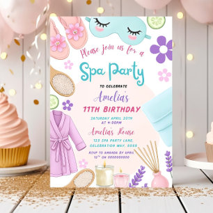 SpA-inbjudan på födelsedagen i Party, inbjudan til