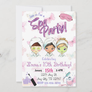 SpA-inbjudan på födelsedagen i Party Inbjudningar