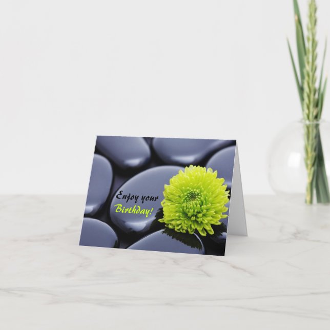 Spa-like Birthday Önskemål Card Kort (Framsida)