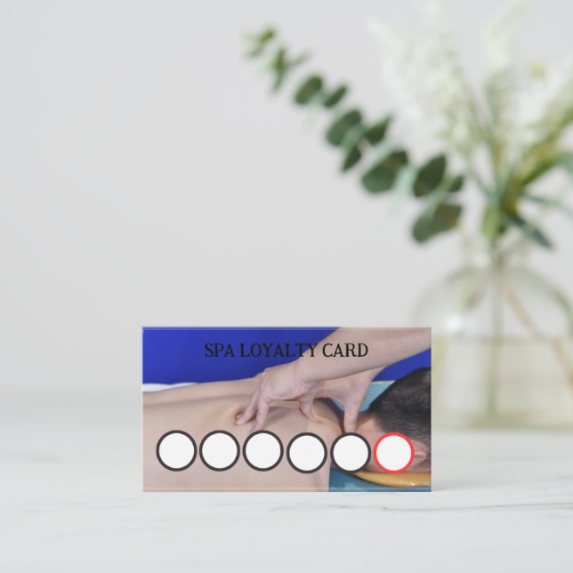 SPA LOYALTY CARD VISITKORT (Stående Fram)