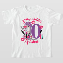 Spa make up Birthday Girl | anpassningsbarnas ålde T Shirt