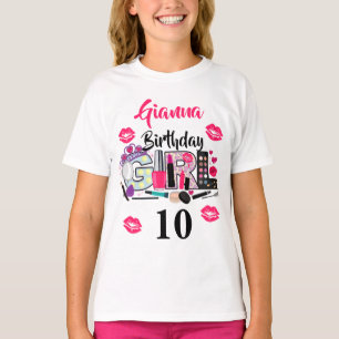 Spa make up Birthday Girl   anpassningsbarnas ålde T Shirt