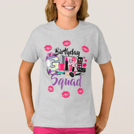 Spa make up Squad Birthday Girl T Shirt