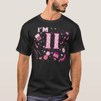 Spa Makeup 11:e födelsedagen för Little Girl Manic T Shirt