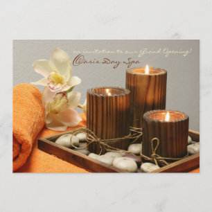 Spa, massage, avslappning Inbjudan