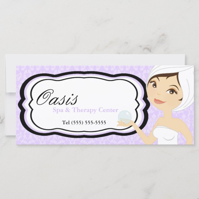 Spa-massage för Lila av Gift-certifikat (Framsida)