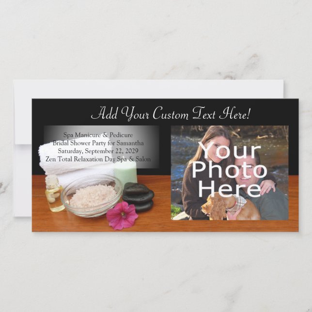 Spa/massage/pedicure Salon Scene Black/Färg (Framsida)