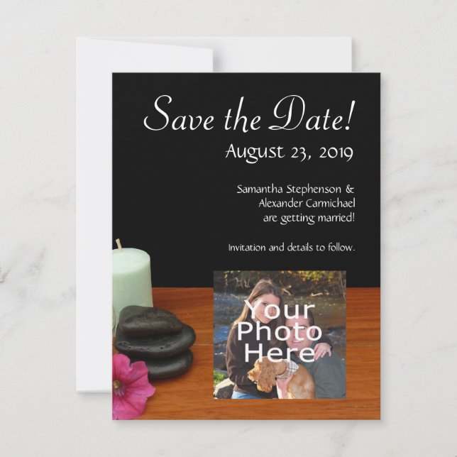 Spa/massage/pedicure Salon Scene Black/Färg Spara Datumet (Framsida)